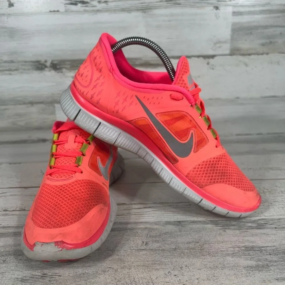 Nike Women's Punch Pink Free Run Training Shoes Size 9.5_6